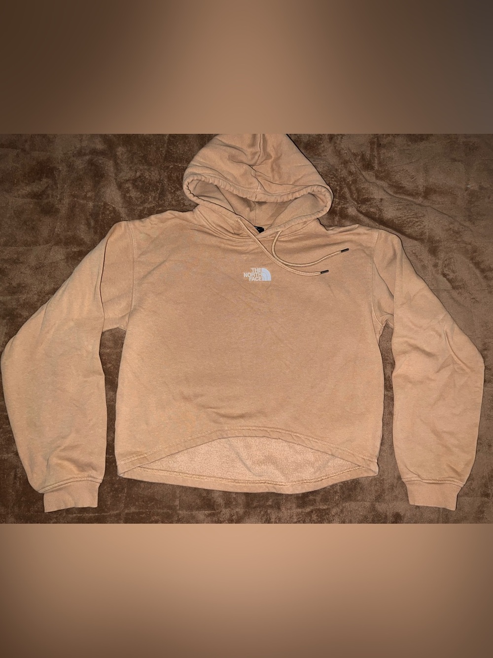 The North Face Evolution Hi-lo Women's Almond Butter Cropped Hoodie M